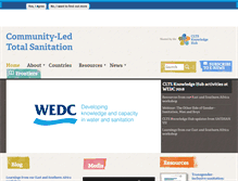 Tablet Screenshot of communityledtotalsanitation.org